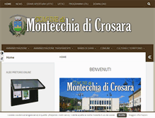 Tablet Screenshot of comune.montecchiadicrosara.vr.it